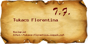 Tukacs Florentina névjegykártya
